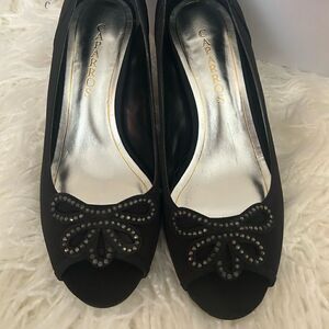 Capparos vintage peep to shoes